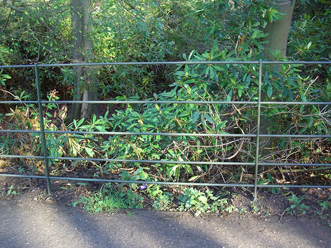 galvanized and polyester powder coated mild steel estate railings which are complaint with BS 1722 Part 9