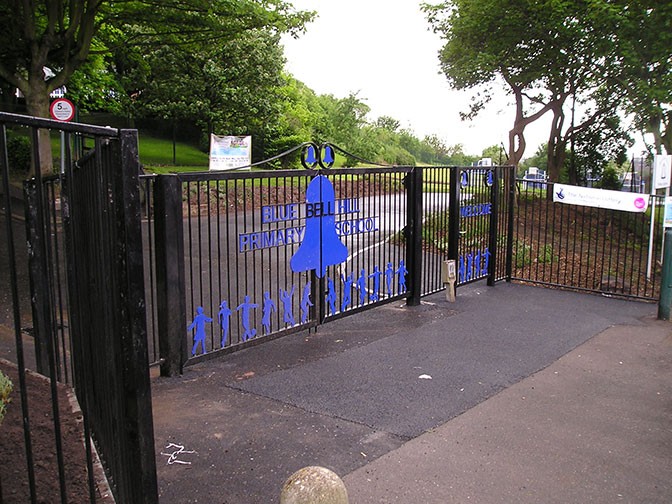 galvanized and polyester powder coated mild steel gates which are compliant with BS 1722 Part 9