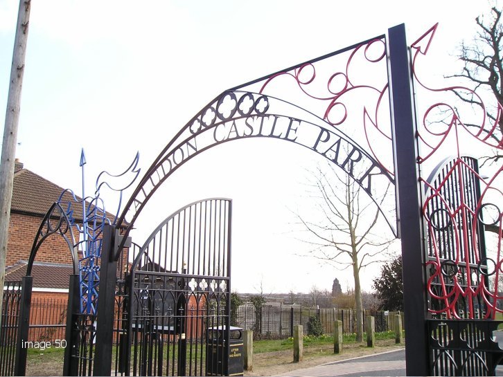 mild steel galvanized and powder coated decorative swing arch