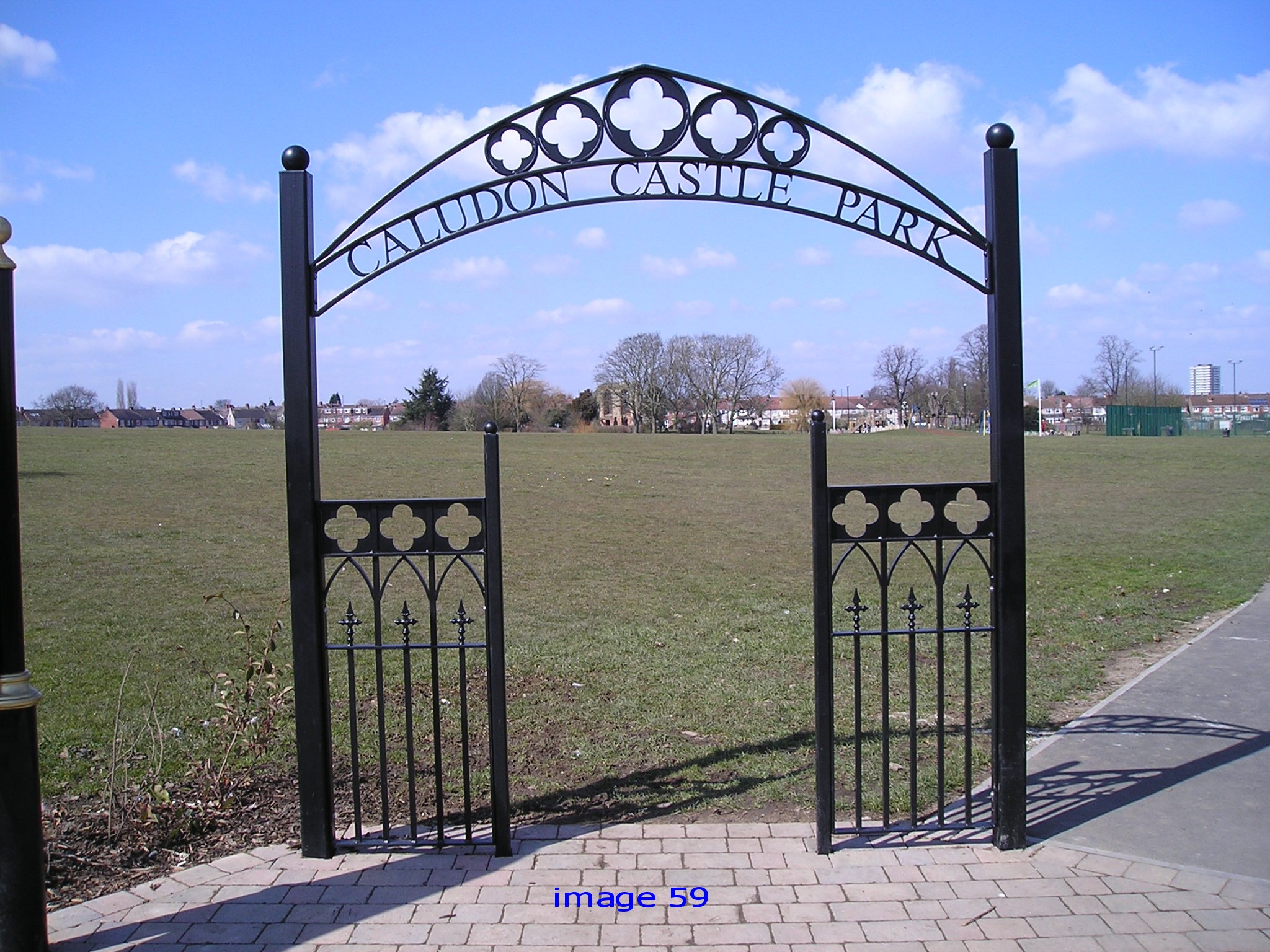 Decorative metal archway