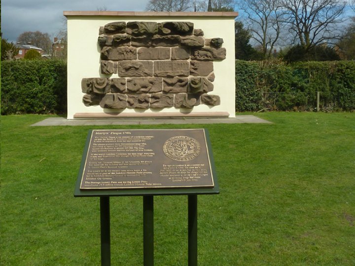 galvanized and powder coated Martyr's Plaque Beacon Park at the official unveiling by HRH The Princess Royal