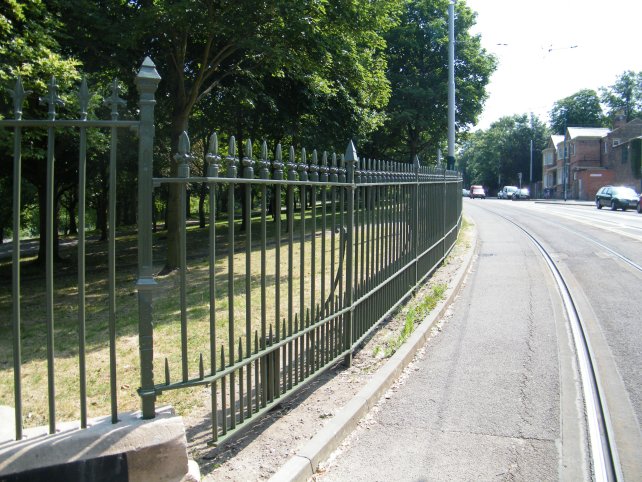 galvanized and powder coated mild steel decorative boundary railings which are complaint to BS 1722 Part 9.