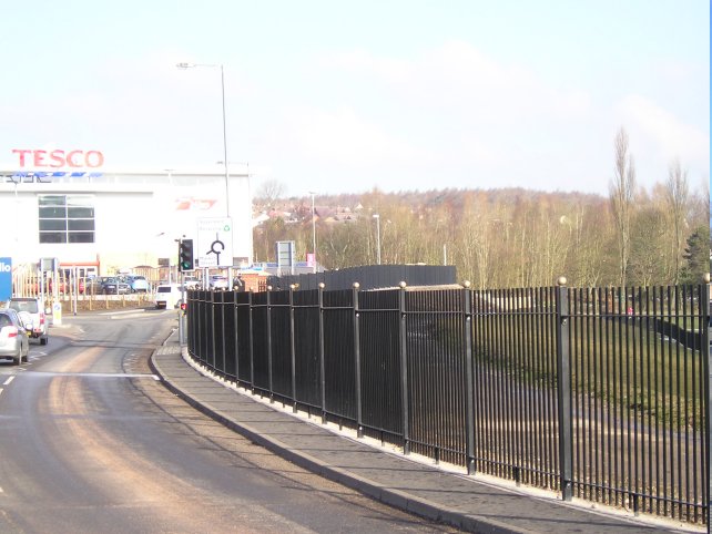 Decorative vertical bar style railings with sphere detail