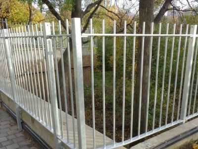 Mild steel vertical bar railings