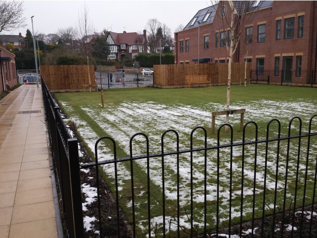 Galvanised and powder coated bow top railings