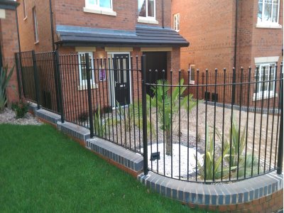 galvanized and powder coated mild steel ball top railings