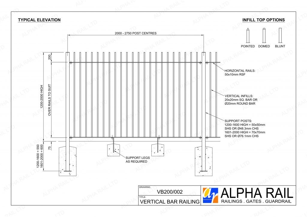 vb200_002-vertical_bar_railing - Alpha Rail