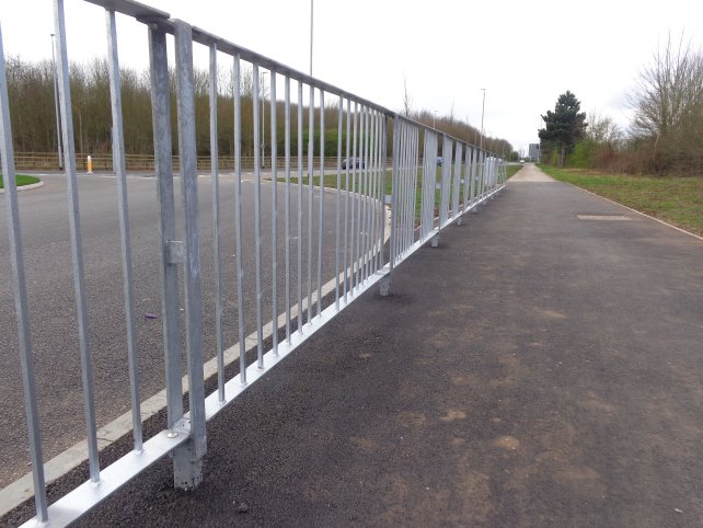 galvanized Optirail Pedetrian Guardrail