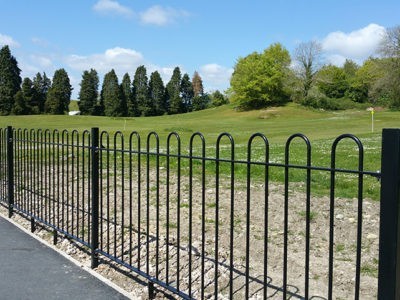 Bow Top Railings manufactured and installed by Alpha Rail