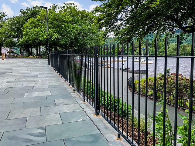 Vertical Bar Railings manufactured and installed by Alpha Rail