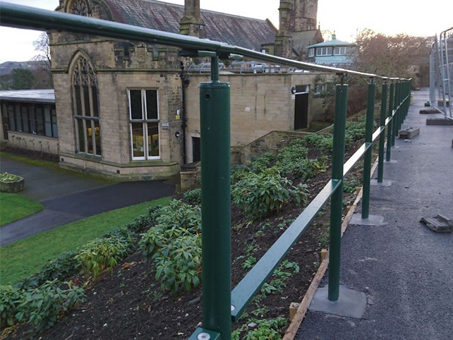 cliffe castle metal railings balustrade