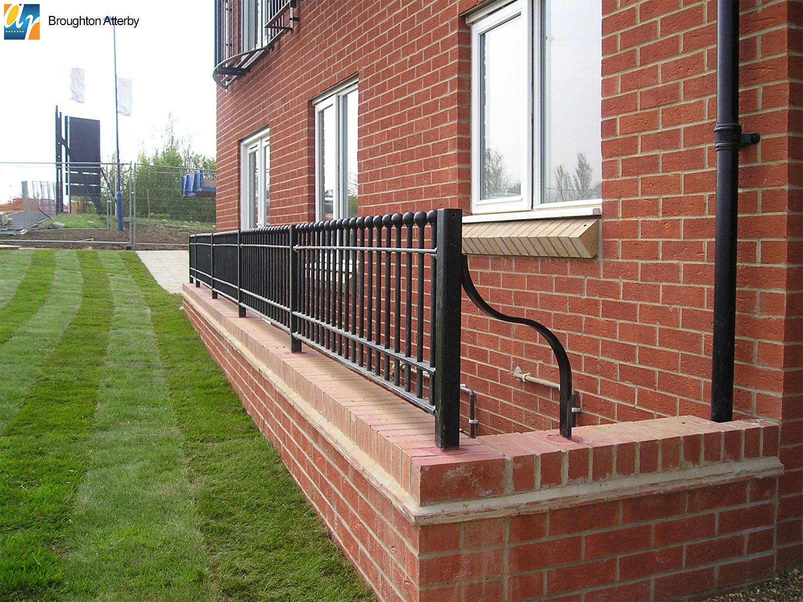 Metal railings for housing estates