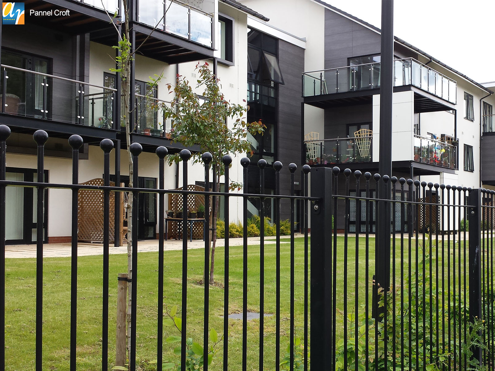 Metal railings for care homes