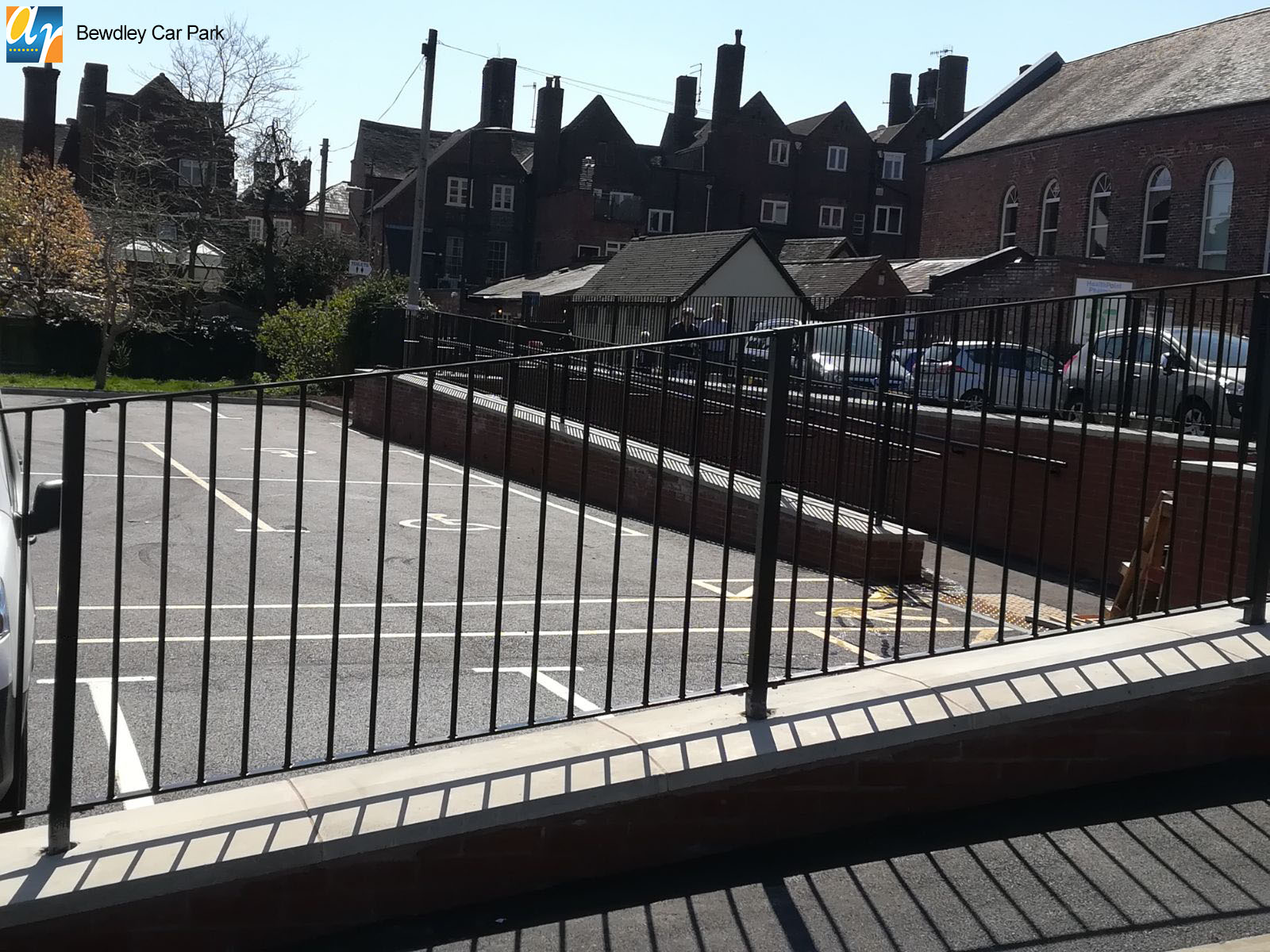 Bewdley Car Park Flat Top metal railings