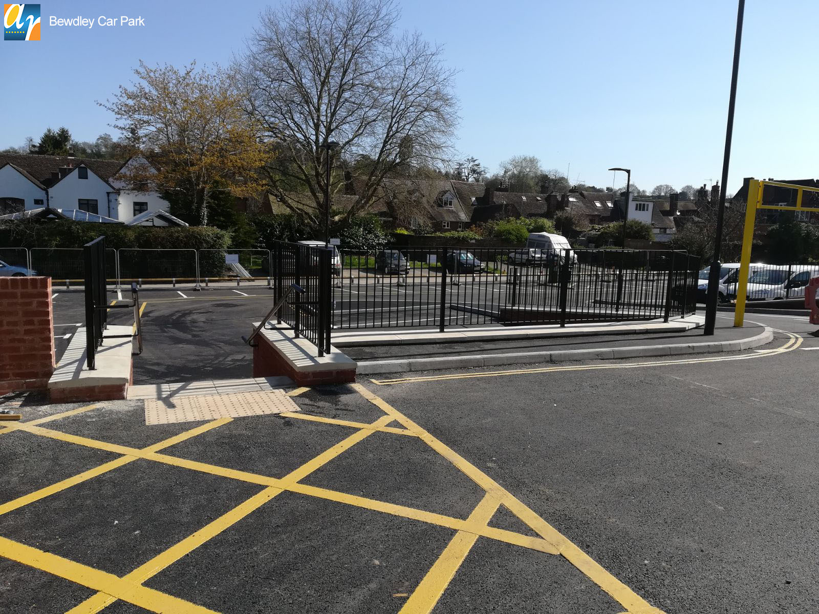 Bewdley Car Park Flat Top metal railings