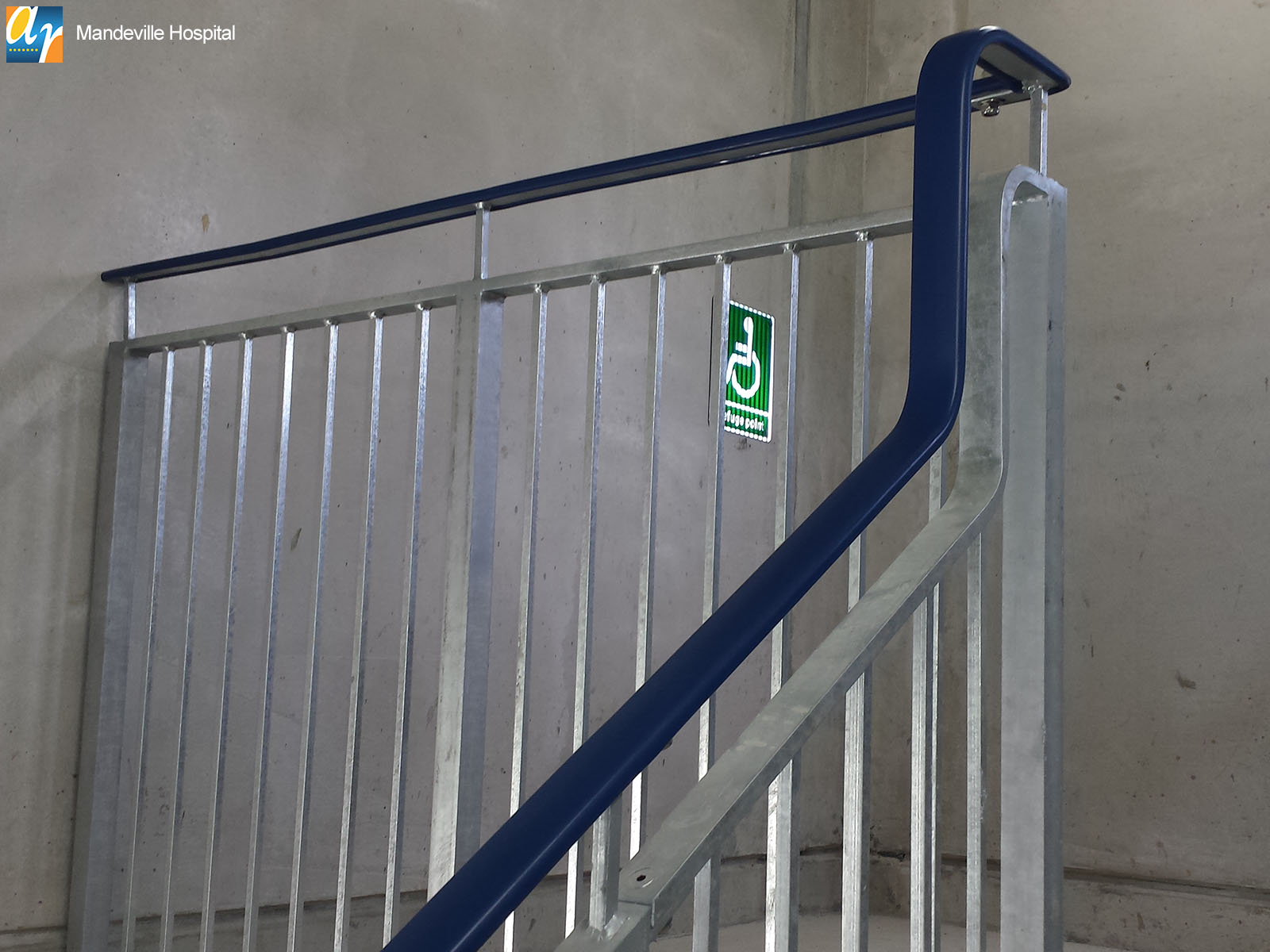 Mandeville hospital stair railings
