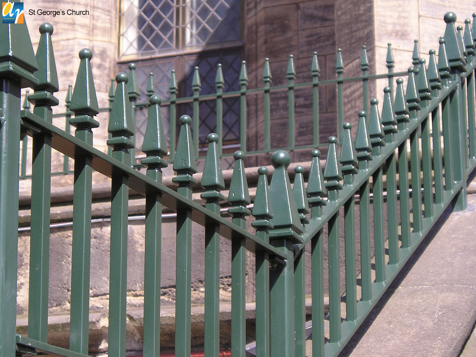 St. George's church churchill vertical bar railings