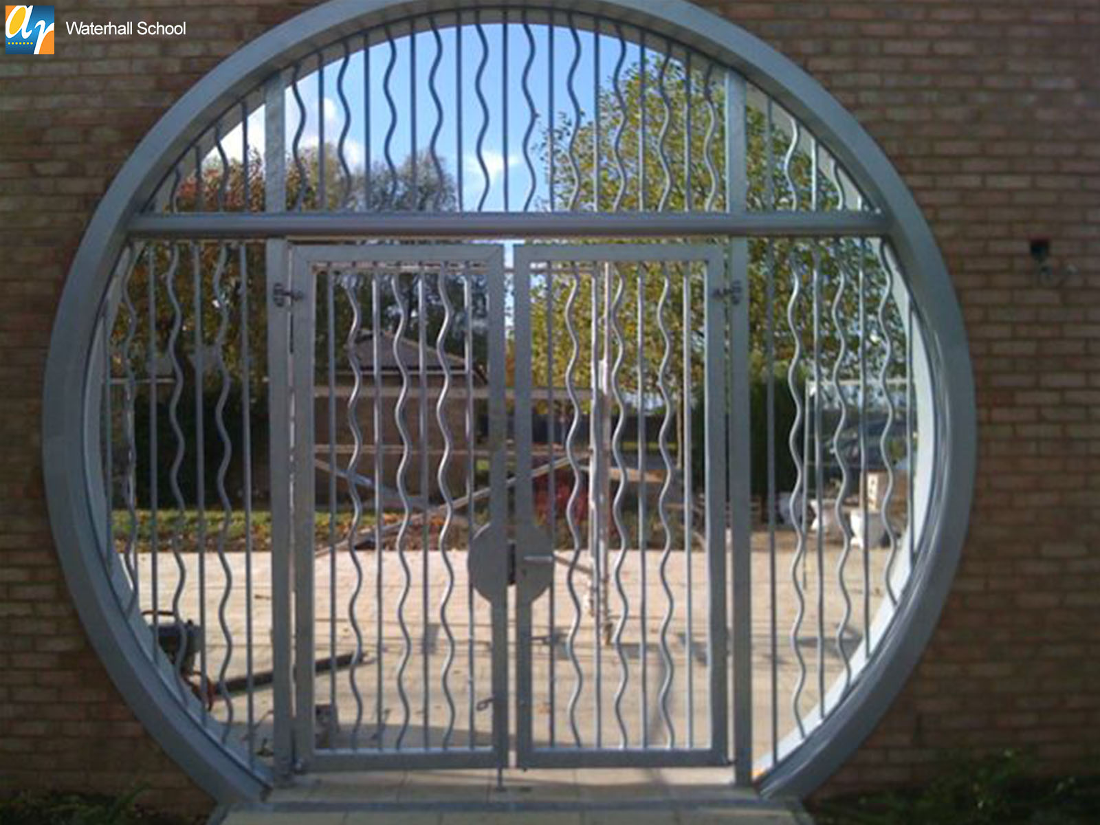 Waterhall School metal gates