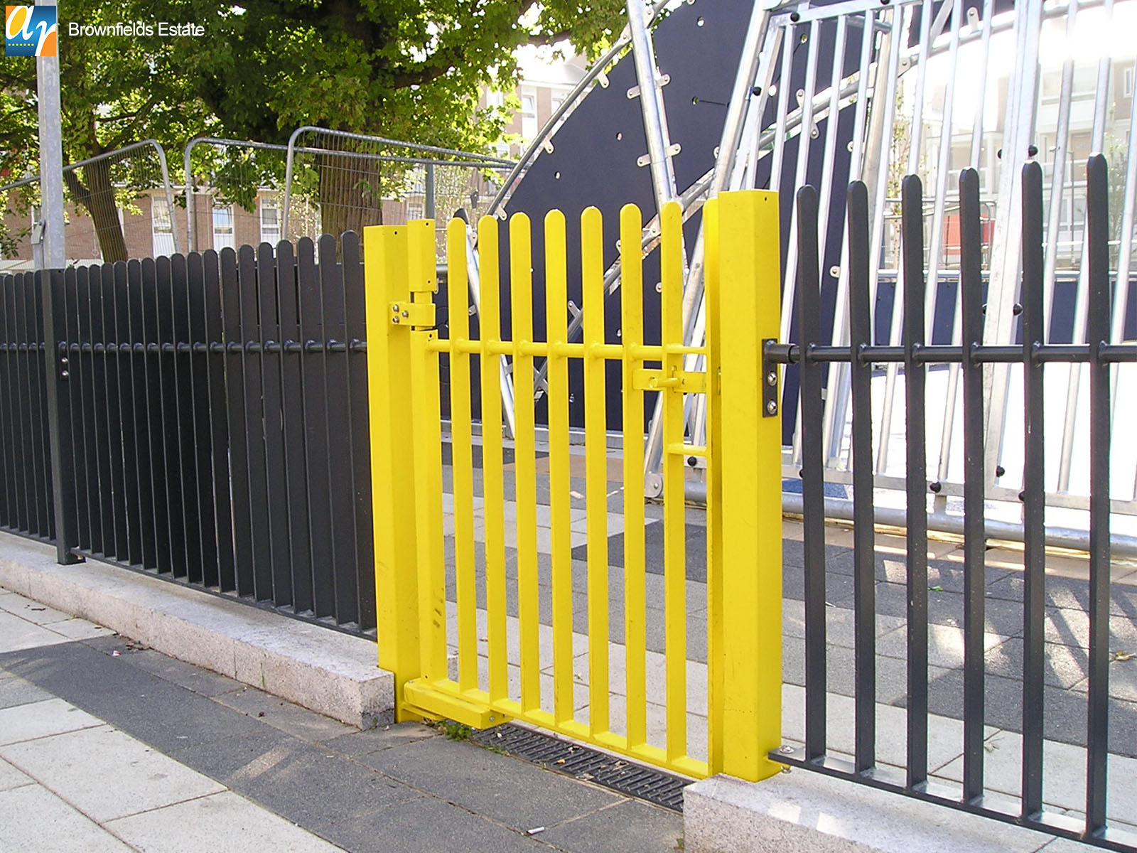 Brownfields estate metal gates