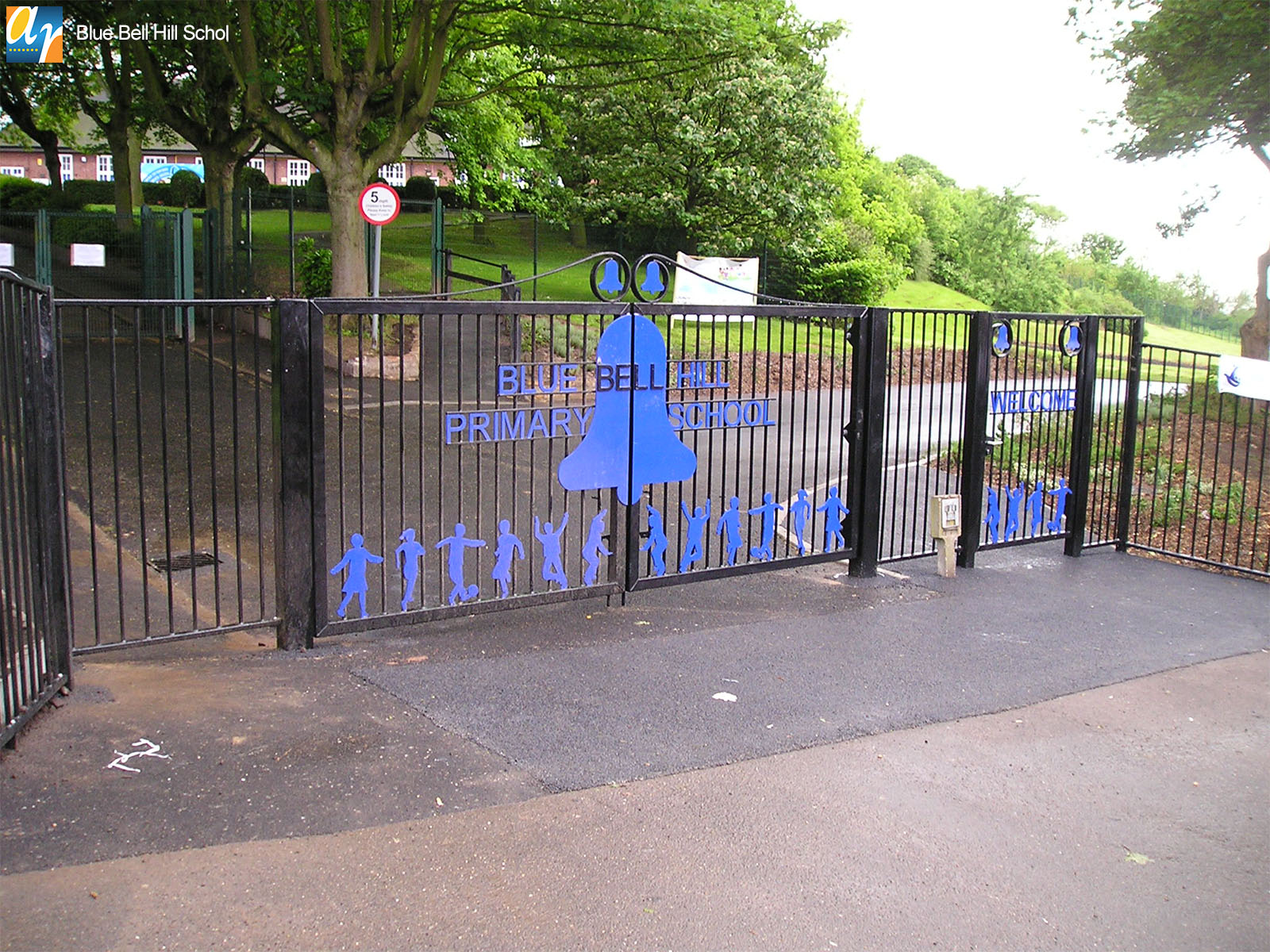 Blue Bell school metal gates