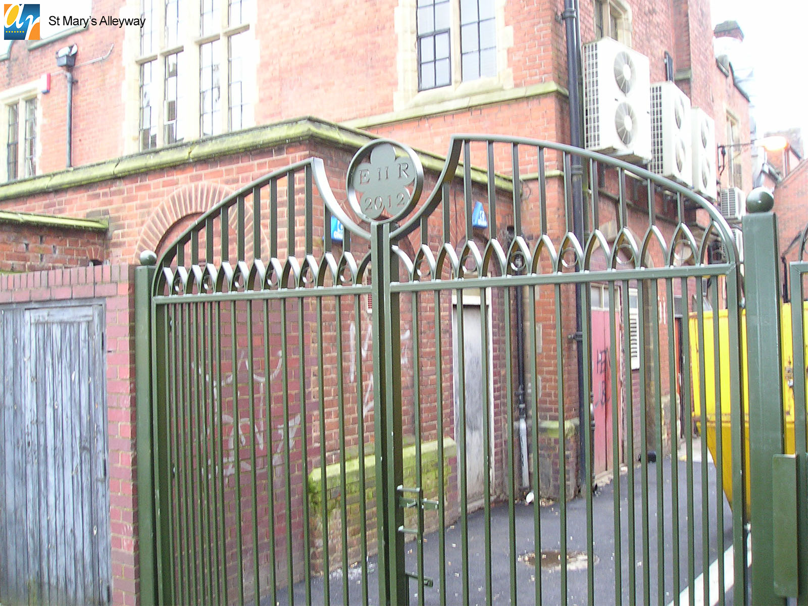 St. Mary's Alleyway metal gate