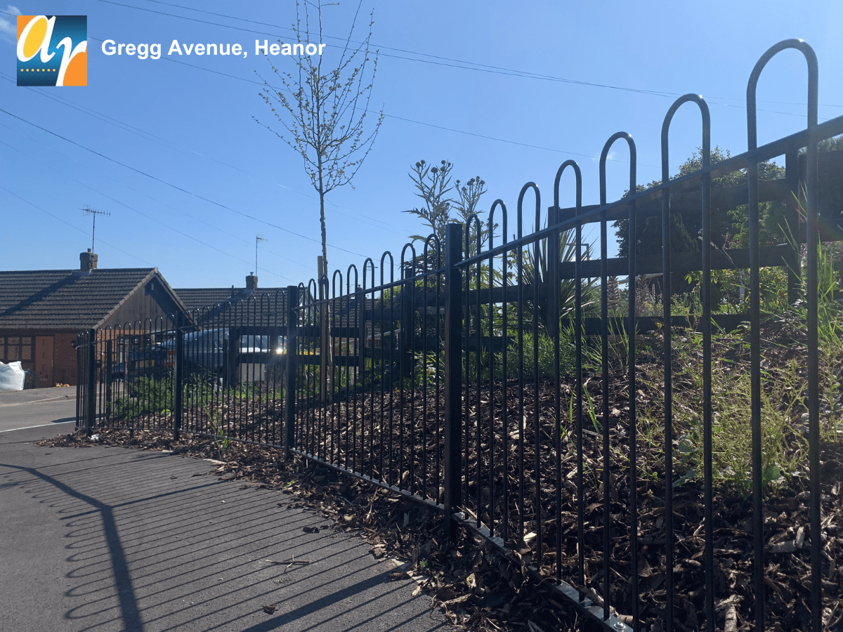 Railings housing estate