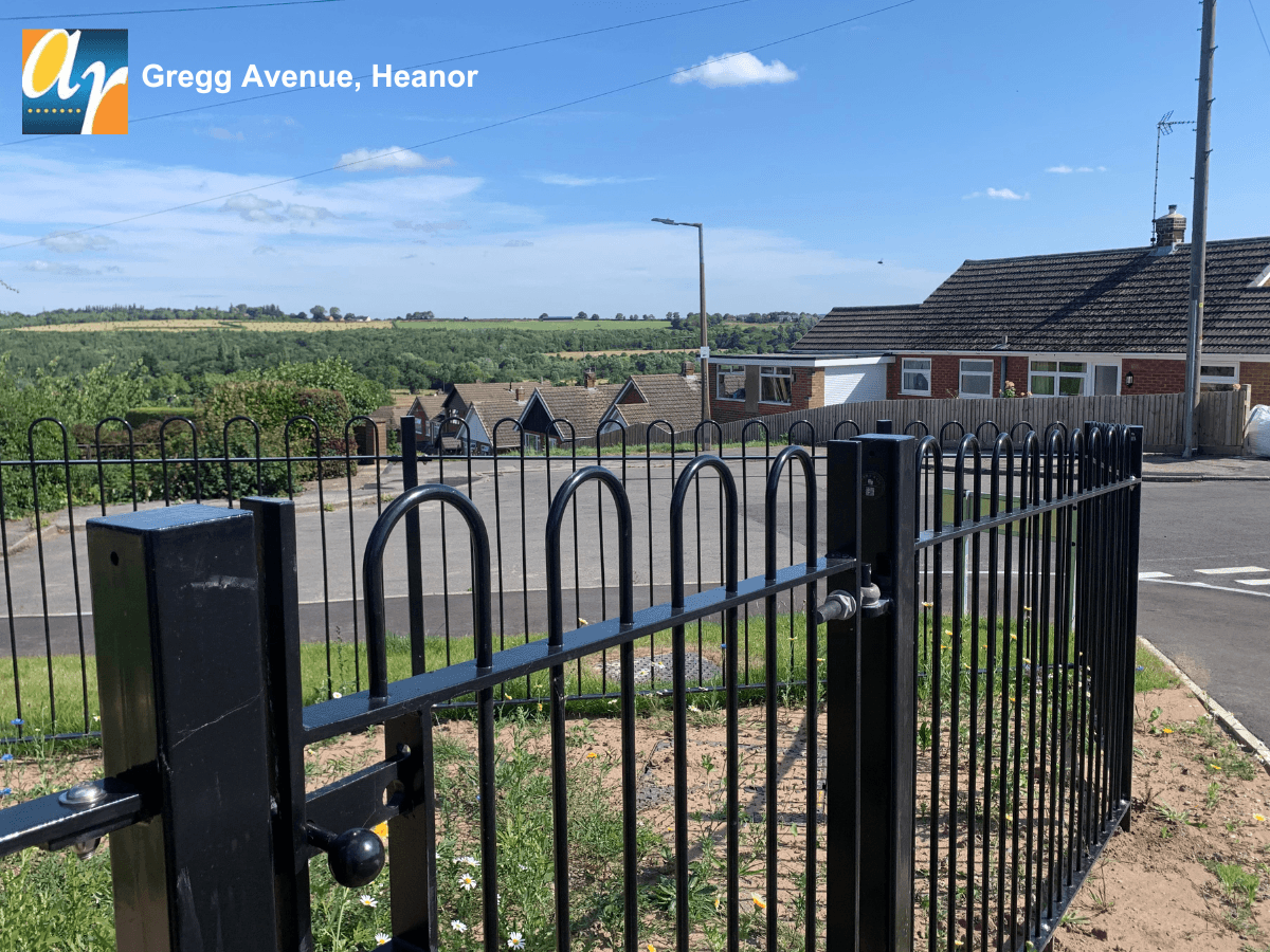 Railings housing estate